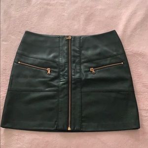 Kendal and Kylie faux leather skirt